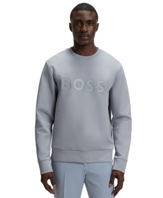 Hugo Boss Мужское худи Boss из эластичного хлопка с логотипом на груди, прямой крой, стандартная длина, размер L 11177190