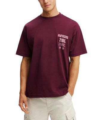 Cotton On Мужская хлопковая футболка Box Fit Text свободного кроя с классическим вырезом 11225377