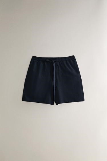 Хлопковые шорты Zara Home с эластичным поясом и регулируемым шнурком 11229513