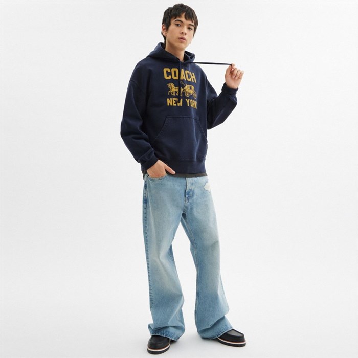 Хлопковое худи Horse And Carriage от Coach с карманом-кенгуру 11209730