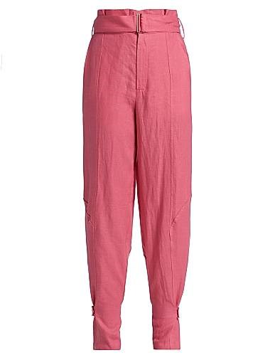 Льняные шаровары Leona от Hevron с бумажным поясом и карманами, 100% лен 11165116