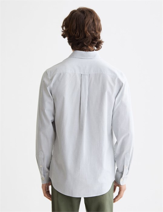 Рубашка в тонкую полоску Scotch &amp, Soda Oxford с классическим силуэтом для повседневного стиля 11177776
