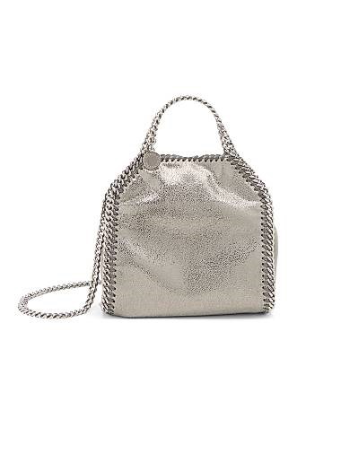 Stella McCartney Металлическая мини-сумка через плечо с двумя цепочками и внутренним карманом 11166617