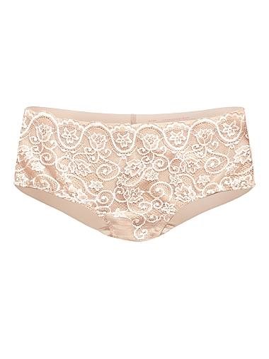 Commando Бикини Double Take Lace из итальянской микрофибры с эластичным поясом и кружевной передней панелью 11168170