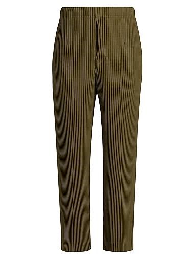 Кроп-штаны с плиссировкой Homme Plisse Issey Miyake с эластичным поясом и боковыми карманами 10049025