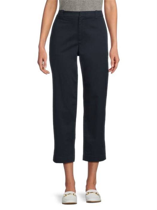 Укороченные хлопковые брюки-чинос от Vince с эластаном и карманами, комфорт и стиль 11170680