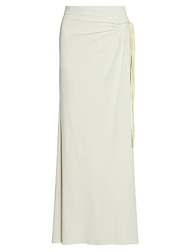 Макси-юбка Nanushka Macea с рюшами и боковым завязом, эластичный пояс, 100% полиэстер 11165693