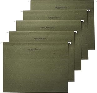 Amazon Basics Органайзеры для документов в папках, 25 штук, разных цветов, формат A4 11250983
