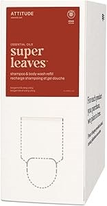 Attitude Гель 2-в-1 для душа и шампунь с бергамотом и иланг-илангом, EWG ПОДТВЕРЖДЁН, 473 мл 11277108