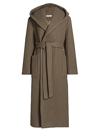 Rohe Wool Hooded Wrap Coat 11015826