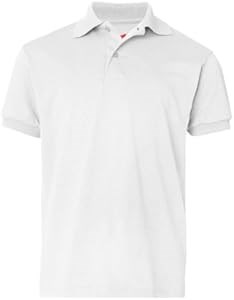 Молодёжное поло Hanes из хлопкового полиэстерового джерси с пуговицами и воротником, размер S 11308672