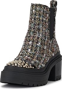 Черные ботильоны Jessica Simpson Jymmie на платформе и блоковом каблуке, размер 12 11289185