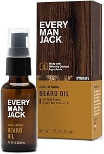 Every Man Jack Масло для бороды с ароматом ванили и кедра для мужчин, глубокое увлажнение и мягкость, 30 мл (2 шт.) 11251466