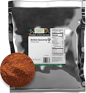 Frontier Co-op Органическая приправа бербере, 453 г, без ГМО, с насыщенным вкусом, идеально подходит для мяса и рыбы 11298368