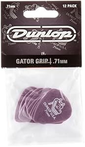 JIM DUNLOP Gator Grip стандартные гитарные медиаторы 1.5 мм, с быстрым разъемом и матовой поверхностью 11304600