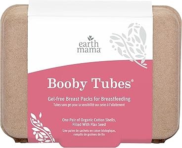 Earth Mama Комплект органических компрессов для кормления с горячими и холодными пакетами, 2 шт, из хлопка с семенами льна, 119 г 11296826