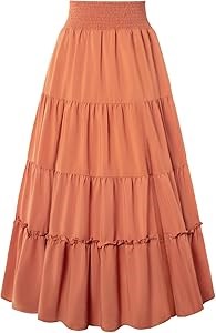 Макси-юбка в стиле ренессанс с высокой талией и многослойным подолом от Scarlet Darkness, размеры S-2XL 11246149