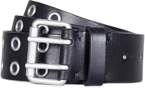 AllSaints Женский кожаный ремень 3.8 см с отверстиями, регулируемый, с металлической пряжкой 11304756