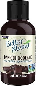 NOW Foods Безкалорийный жидкий подсластитель Better Stevia с ароматом темного шоколада, низким гликемическим индексом, 59 мл 11274069