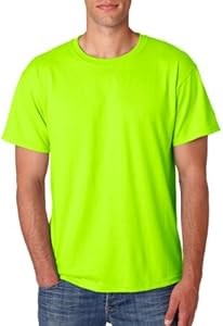 Футболка мужская Jerzees Dri-Power 3XL неоново-зеленая, 50% хлопок/50% полиэстер 10022414