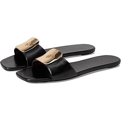 Тапочки Georgia Slide от Tory Burch с роскошной кожей и мягкой подкладкой для комфорта 11288584