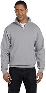 Молодёжный лонгслив Jerzees с высоким воротником на молнии, флисовая ткань NuBlend, 50% хлопка, 50% полиэстера, размер 3X 11242639