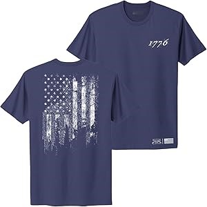 Женская свободная футболка Grunt Style 1776 с флагом, 60% хлопок, 40% полиэстер 11293527