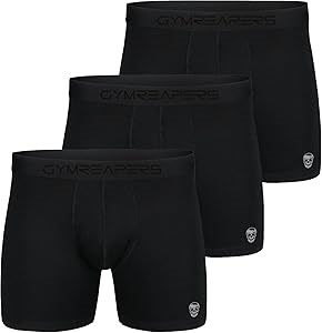 Мужские влаговыводящие боксерки Gymreapers с анатомическим карманом для повседневного ношения, комплект из 3 штук 11295262