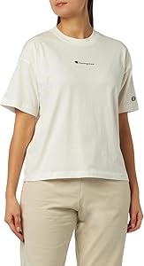 Женский лонгслив Champion из 100% хлопка с круглым вырезом и уникальной посадкой, коллекция Осень-Зима 2023 11266162