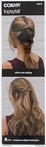 Conair Набор для создания причесок Topsy Tail, включает 10 аксессуаров, подходит для всех типов волос и любого возраста 11308370