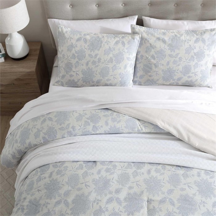 Nautica Элмвуд Голубой двуслойный хлопковый комплект одеял для кровати, 100% хлопок, средний вес, сертифицированный Oeko-Tex 11300140