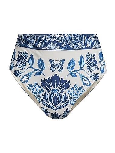 Низ бикини Tapestry с высоким поясом и цветочным узором от Farm Rio, 75% полиамид, 25% эластан 11027403