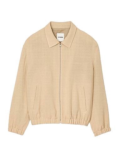 Повседневная куртка Sandro на молнии с длинными рукавами и воротником-рубашкой 11010434