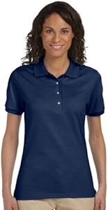 Молодежный лонгслив поло Jerzees с защитой от пятен и водоотталкивающей тканью, размер M, морская синь 11299625