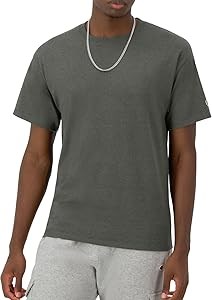 Мужская классическая футболка Champion из мягкого хлопка с коротким рукавом, удобная 11266456