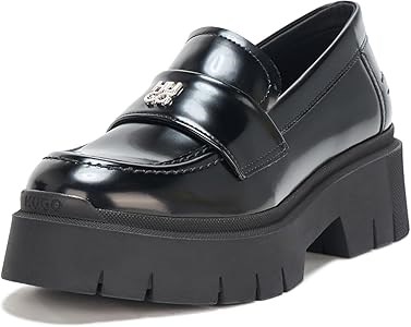 Hugo Boss Женские лоферы Hugo Kris с массивной платформой и кожаным верхом для лёгкости ношения 11271344