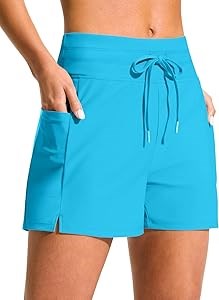 Женские плавательные шорты G Gradual с высокой талией 10 см, карманами и быстросохнущей тканью 10023151