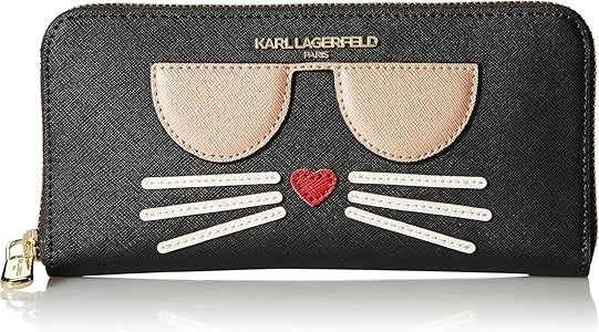 Женский кошелек на молнии от KARL LAGERFELD Paris, 1 отсек на молнии, 8 отделений для карт, полиэстер 11267971