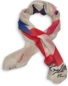 Karl Lagerfeld Женский легкий палантин с графическим принтом, 100% полиэстер, 122 см х 122 см 11270250