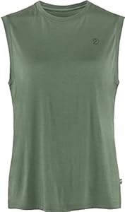 Молодёжный лонгслив Fjallraven Abisko из 100% полиэстера с круглым вырезом, цвет Патина Зелёный, размер 2X-Small 11306139