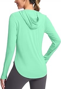 Женская легкая солнцезащитная футболка с капюшоном G Gradual UPF 50+ с длинными рукавами для активного отдыха и рыбалки 10023174