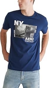 Молодёжная футболка Aeropostale с графическим принтом Бруклинского моста, 100% хлопок 11265527