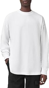 Мужской лонгслив AllSaints Finn из 100% хлопка с круглым вырезом для повседневного стиля 11264008