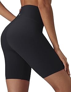 Женские шорты Baleaf Sweatleaf для занятий йогой и бега, 20 см, с высокой посадкой, контролем живота и лифтингом ягодиц 11284584