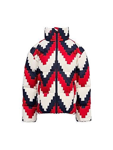 Детская зимняя куртка ‘Nuuk Perfect Moment’ с геометрическим рисунком, утеплённая пухом и пером 11021166