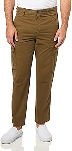 Мужские карго-брюки BOSS из хлопкового стрейча с 8 карманами и застежкой на молнии 11270447