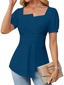 Женская блузка Bmjl, бизнес-класс, летняя, 95% полиэстер, 5% спандекс, с расклёшенным воротником и сборкой на спине 11282726