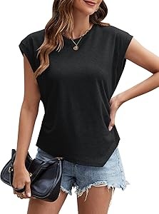 Женские летние топы Blooming Jelly с круглым вырезом и асимметричным подолом, свободного кроя, 2025 года 11260444