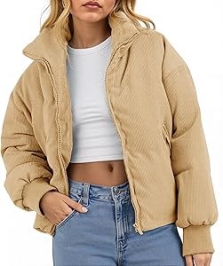 Куртка-меховик из вельвета от Fisoew с утеплителем, длинными рукавами, застежкой-молнией и карманами для зимы 11296306