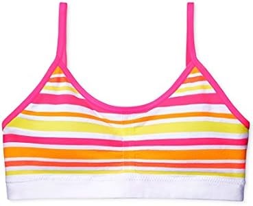 Юношеский бесшовный топ-кроп Maidenform из нейлона, полиэстера и спандекса для девочек, в полоску 11303454